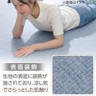 15mmウレタン入り 接触冷感 表面装飾 ラグ(Nクール極冷 PH130X185 ブルーW03) 7枚目画像