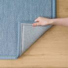 15mmウレタン入り 接触冷感 表面装飾 ラグ(Nクール極冷 PH130X185 ブルーW03) 16枚目画像