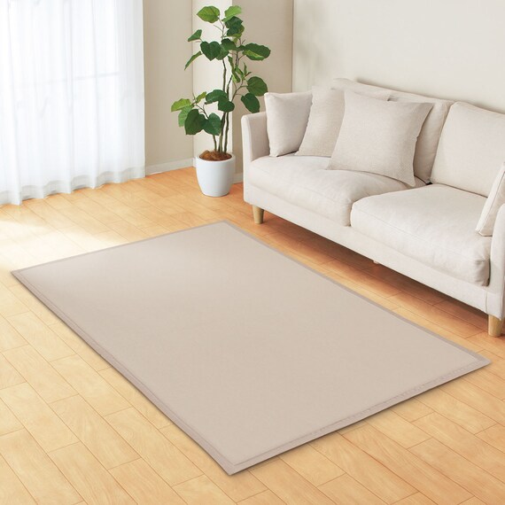 15mmウレタン入り 接触冷感 綿混 ラグ(Nクール極冷 PC130X185 モカ W04) 2枚目画像