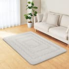 極厚30mmウレタン入り 接触冷感ラグ(Nクール極冷 130X185 グレー VK03) 2枚目画像