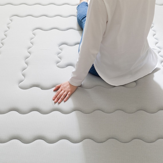 極厚30mmウレタン入り 接触冷感ラグ(Nクール極冷 130X185 グレー VK03) 13枚目画像