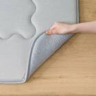 極厚30mmウレタン入り 接触冷感ラグ(Nクール極冷 130X185 グレー VK03) 15枚目画像