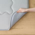 極厚30mmウレタン入り 接触冷感ラグ(Nクール極冷 130X185 グレー VK03) 15枚目画像