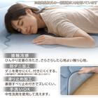 極厚30mmウレタン入り 接触冷感 防汚 ラグ(Nクール極冷 185X185 ブルー WY05) 4枚目画像