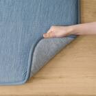 極厚30mmウレタン入り 接触冷感ラグ ジャカード(Nクール極冷 130X185 ブルー Q03) 16枚目画像