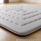 極厚50mmウレタン入り 接触冷感ラグ(Nクール極冷 130X185 グレー QA04) 9枚目画像