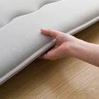 極厚50mmウレタン入り 接触冷感ラグ(Nクール極冷 130X185 グレー QA04) 12枚目画像