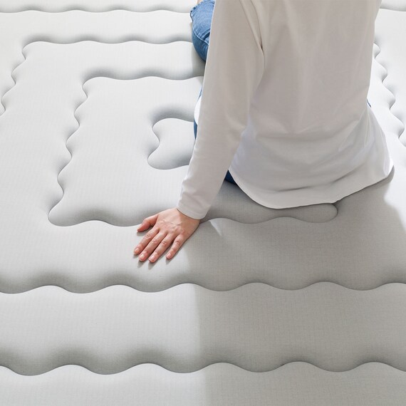 極厚50mmウレタン入り 接触冷感ラグ(Nクール極冷 130X185 グレー QA04) 13枚目画像