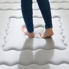 極厚50mmウレタン入り 接触冷感ラグ(Nクール極冷 130X185 グレー QA04) 14枚目画像