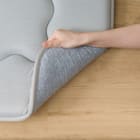 極厚50mmウレタン入り 接触冷感ラグ(Nクール極冷 130X185 グレー QA04) 15枚目画像