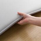 高反発 極厚30mmウレタン入り 接触冷感 防汚 ラグ(Nクール極冷 130X185 グレーY01) 12枚目画像