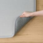 低反発 極厚30mmウレタン入り 接触冷感ラグ(Nクール極冷 130X185 グレー Y02) 16枚目画像