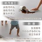低反発 極厚30mmウレタン入り 接触冷感 防汚 ラグ(Nクール極冷 185X185 グレー Y02) 5枚目画像