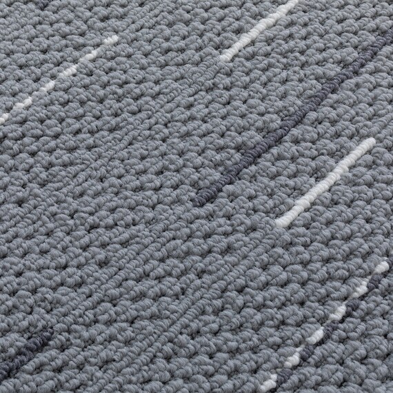 洗えるラグ(130X185 グレー SL01) 3枚目画像