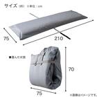ラグ用 収納袋 30mmボリュームラグ対応(グレー) 4枚目画像