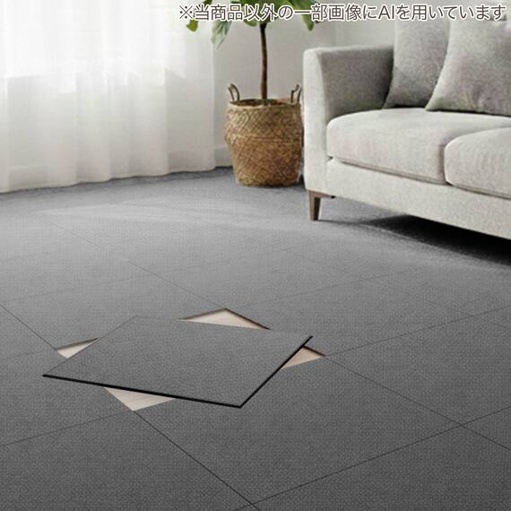 洗えるタイルカーペットLT 50X50cm(グレー SL03) 1枚目画像