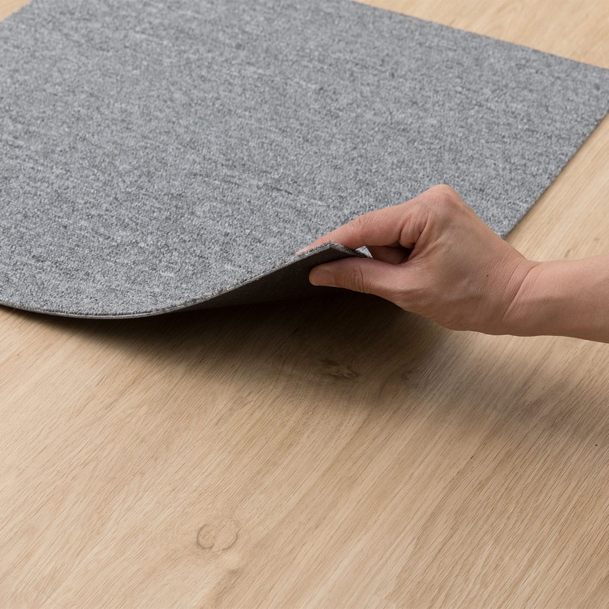 10枚以上から購入可】 洗えるタイルカーペットLT 50X50cm(グレー SL03