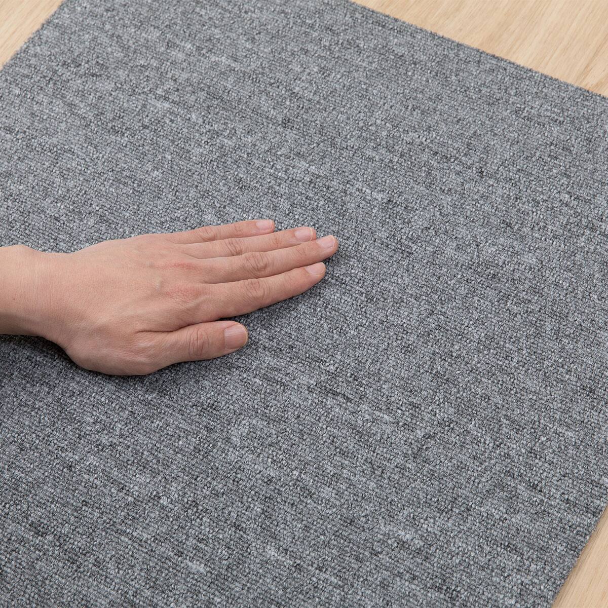 10枚以上から購入可】 洗えるタイルカーペットLT 50X50cm(グレー SL03