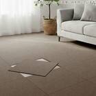 【10枚以上から購入可】 洗えるタイルカーペットLT 50X50cm(ミドルブラウン SL03) 1枚目画像