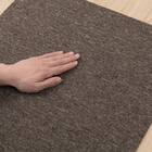 【10枚以上から購入可】 洗えるタイルカーペットLT 50X50cm(ダークブラウン SL03) 14枚目画像