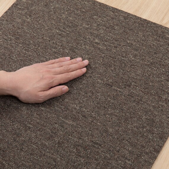【10枚以上から購入可】 洗えるタイルカーペットLT 50X50cm(ダークブラウン SL03) 14枚目画像