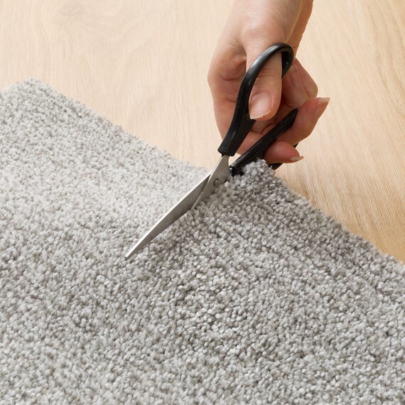 フリーカットラグ(130X185 グレー SL04) 4枚目画像