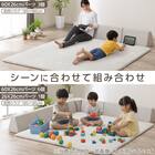 ラグといっしょにつかうクッション(60X26 グレー  WY07) 3枚目画像