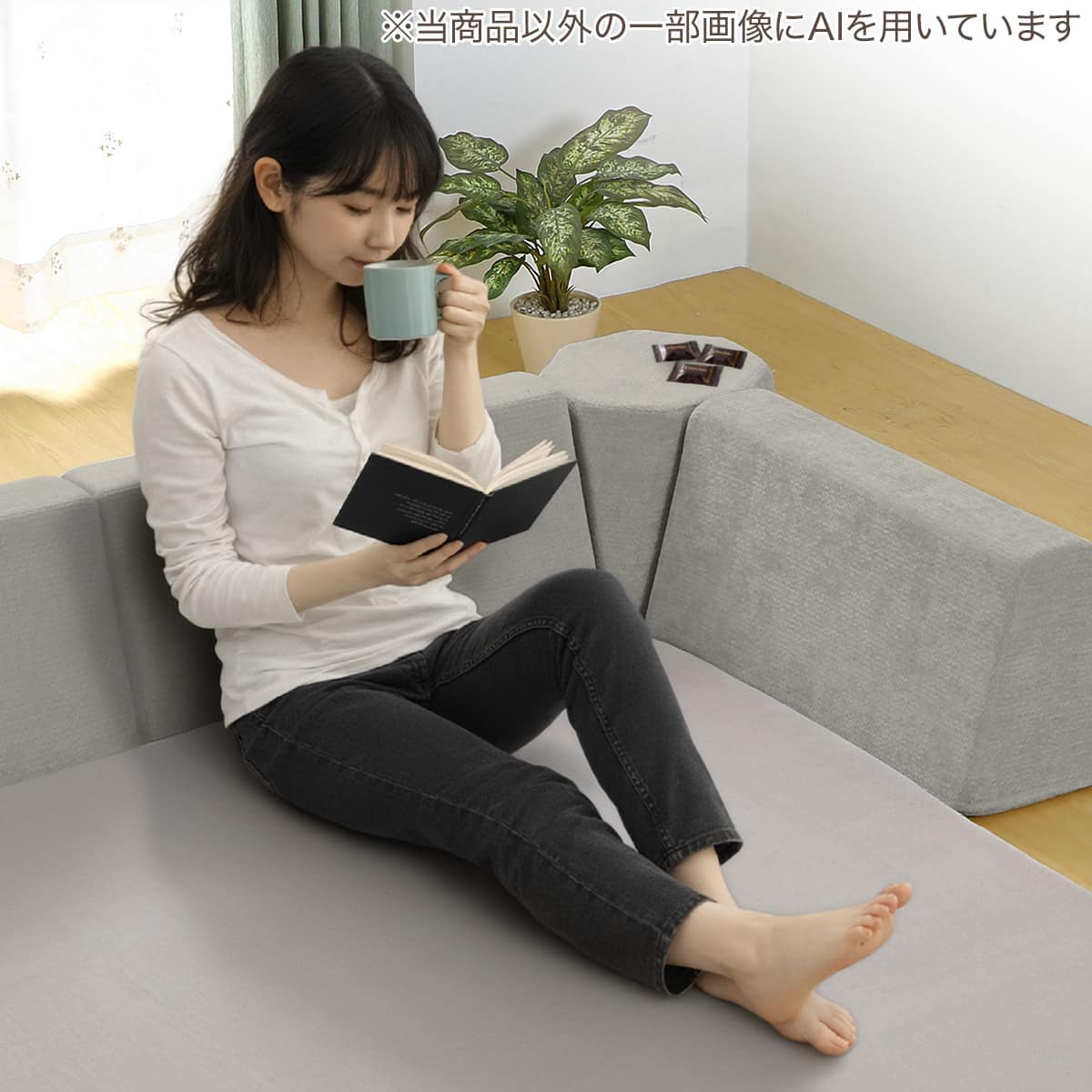 ラグといっしょにつかうクッション(60X26 グレー WY07) | ニトリネット