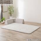 ラグといっしょにつかうクッション(26X26R グレー  WY07) 2枚目画像