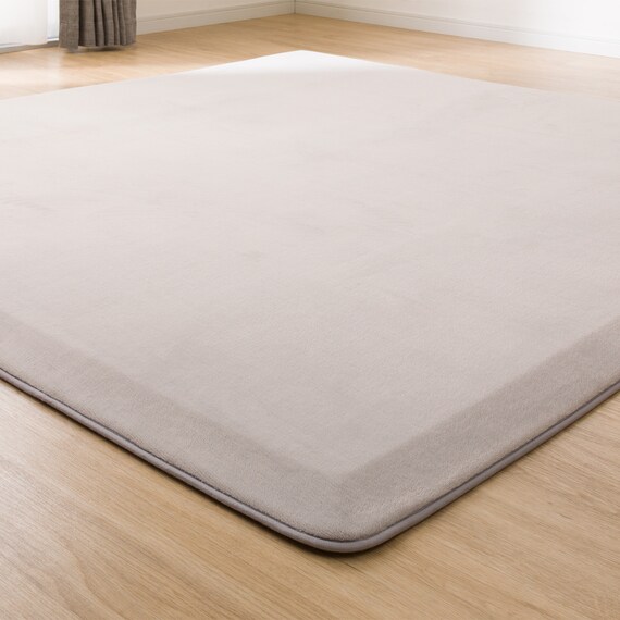 4辺なめらかカット 30mmウレタン入り防汚加工+防ダニ加工+防音ラグ(130X185 モカ YU04) 4枚目画像