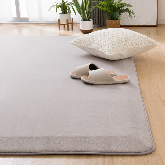 4辺なめらかカット 30mmウレタン入り防汚加工+防ダニ加工+防音ラグ(200X240 モカ YU04) 1枚目画像