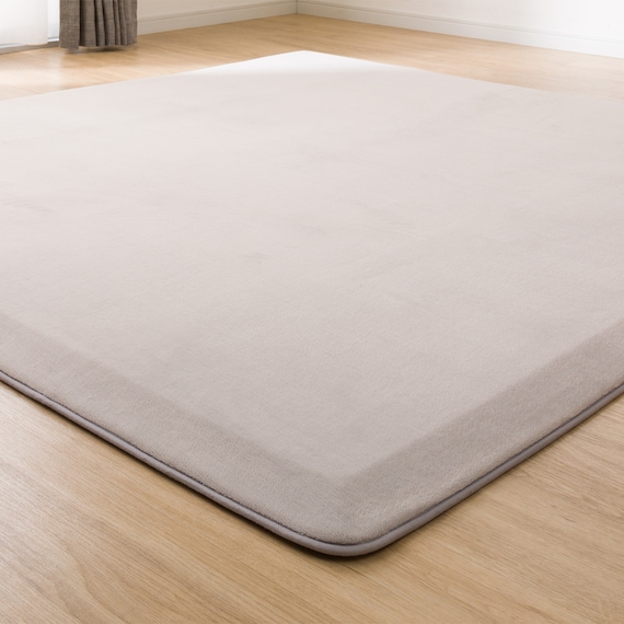 4辺なめらかカット 30mmウレタン入り防汚加工+防ダニ加工+防音ラグ(200X240 モカ YU04) 4枚目画像