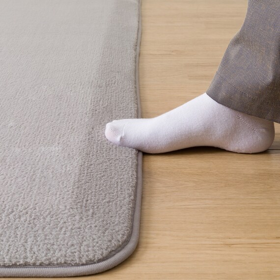 4辺なめらかカット 30mmウレタン入り防音ラグ(130X185 グレー YU03) 6枚目画像