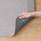 4辺なめらかカット 30mmウレタン入り防音ラグ(130X185 グレー YU03) 8枚目画像