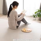 2辺なめらかカット 30mmウレタン入り防汚加工+防ダニ加工+防音ラグ(RS 130X185 モカ YU06) 8枚目画像