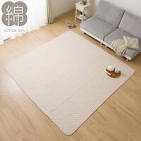 洗いざらしの自然な風合い コットン100％ラグ (イブルウォッシュ 185X240 gST4)