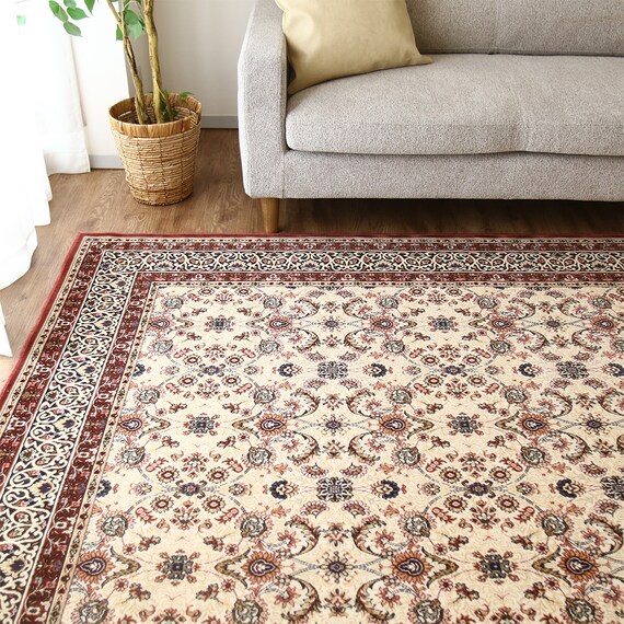 国産モケットラグ 200×200cm (ATR ワイン) 1枚目画像