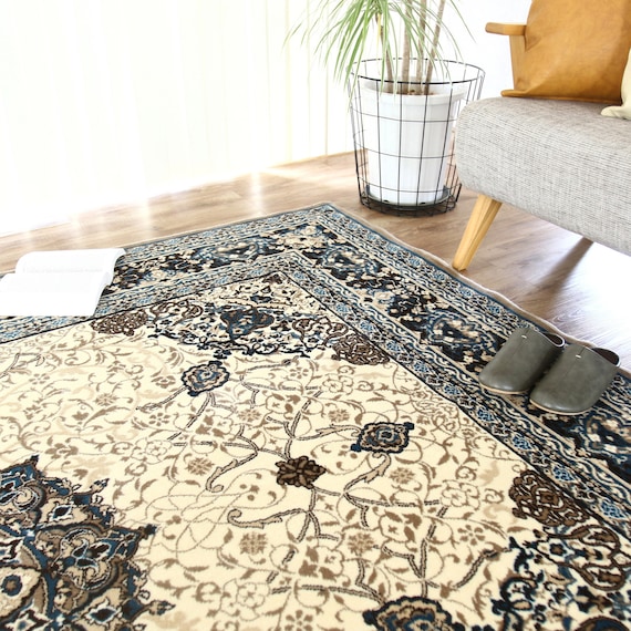 アクリル100%の国産モケットラグ 240×330cm (TTN ベージュ) 2枚目画像