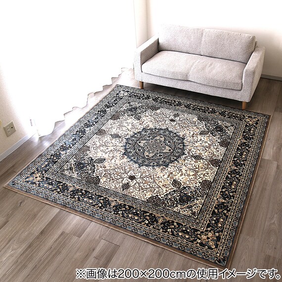 アクリル100％の国産モケットラグ 240×330cm (TTN ベージュ) 4枚目画像