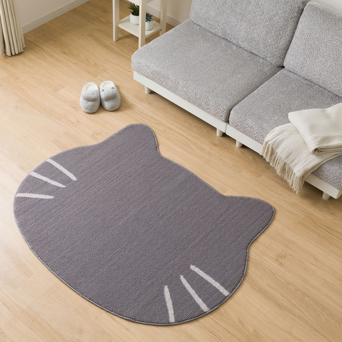 柄物・デザインラグ グレー | ニトリネット【公式】 家具・インテリア通販