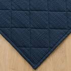 洗える抗菌防臭加工 ラグ Dプレーン(130X185 ネイビー rST1) 13枚目画像