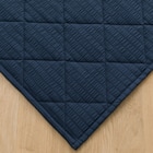 洗える抗菌防臭加工 ラグ Dプレーン(130X185 ネイビー rST1) 13枚目画像