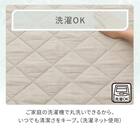 洗える抗菌防臭加工ラグ 麻混風PFL(130X185 NR02) 7枚目画像