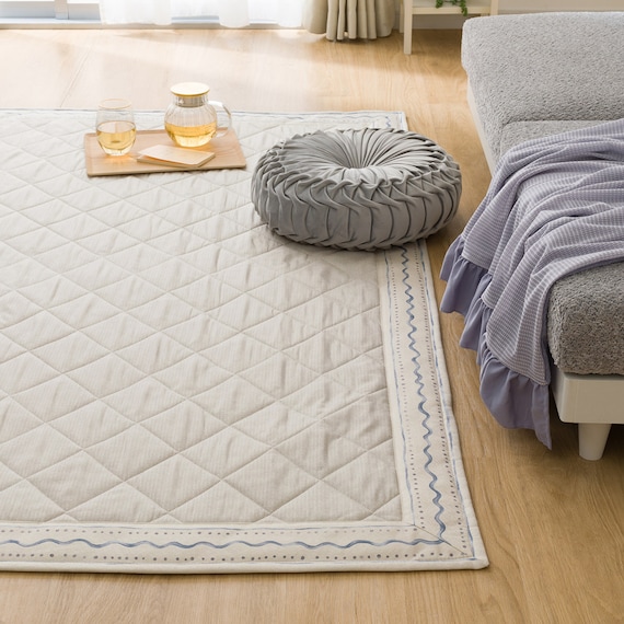 洗える抗菌防臭加工ラグ 麻混風PFL(130X185 NR02) 10枚目画像