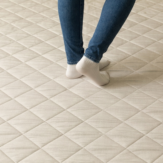 洗える抗菌防臭加工ラグ 麻混風PFL(185X240 NR02) 14枚目画像