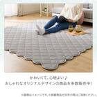 洗えるくしゅくしゅキルト ラグ(130X185 グレー rST2) 7枚目画像