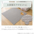 洗えるくしゅくしゅキルト ラグ(185X240 グレー rST2) 2枚目画像