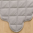 洗えるくしゅくしゅキルト ラグ(185X240 グレー rST2) 12枚目画像