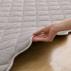 洗えるくしゅくしゅキルト ラグ(185X240 グレー rST2) 14枚目画像