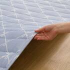 洗える接触冷感ラグ NクールリボンLA(130X185 ブルー NR04) 15枚目画像